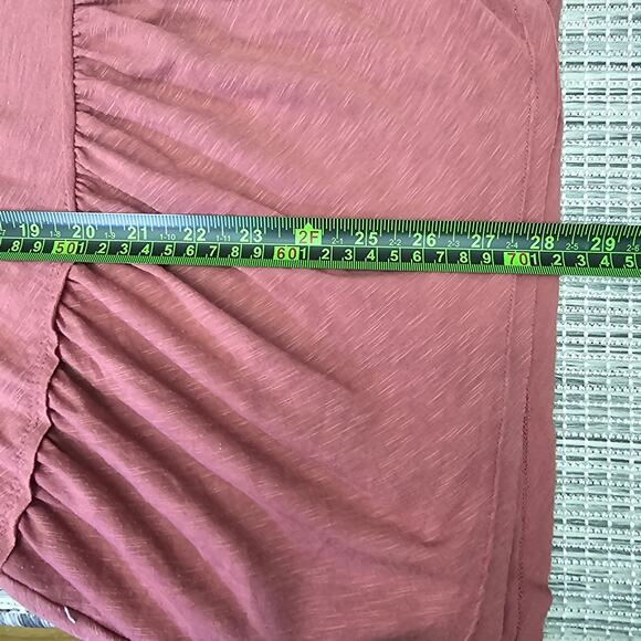 BKE Top Womens Small Tiered Short Sleeve Rayon Bohemian Cottage Flowy Oversized - Picture 7 of 9